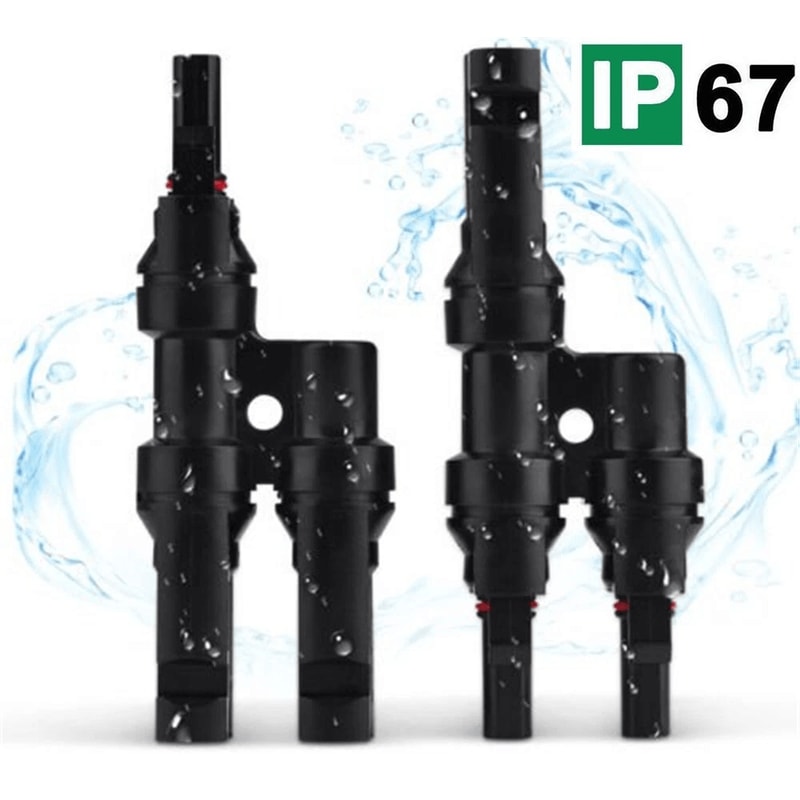 Solar Panel T Branch Connectors Cable Splitter Coupler Combiner For Efficient Power Distribution 4