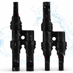 solar panel t branch connectors cable splitter coupler combiner for efficient power distribution