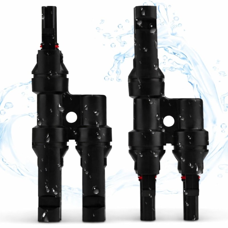 Solar Panel T Branch Connectors Cable Splitter Coupler Combiner For Efficient Power Distribution 0