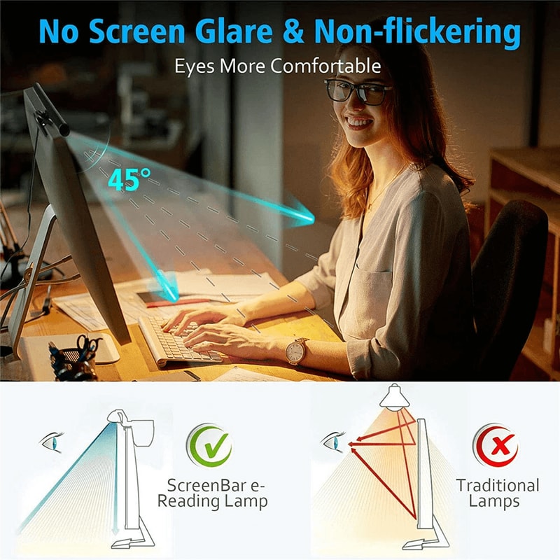 USB LED Screen Bar Light Eye Caring Dimmable Desk Lamp For Monitors 6