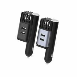 dual usb air purifier & ionizer ozone oxygen bar for cars with ionic cleaner