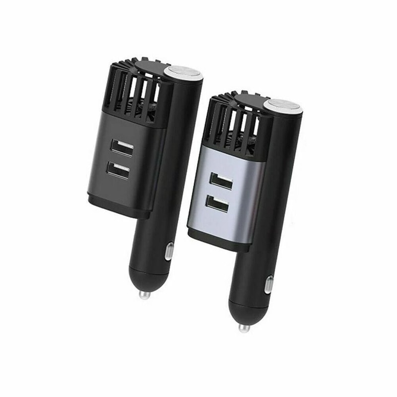 Dual USB Air Purifier Ionizer Ozone Oxygen Bar For Cars With Ionic Cleaner 0