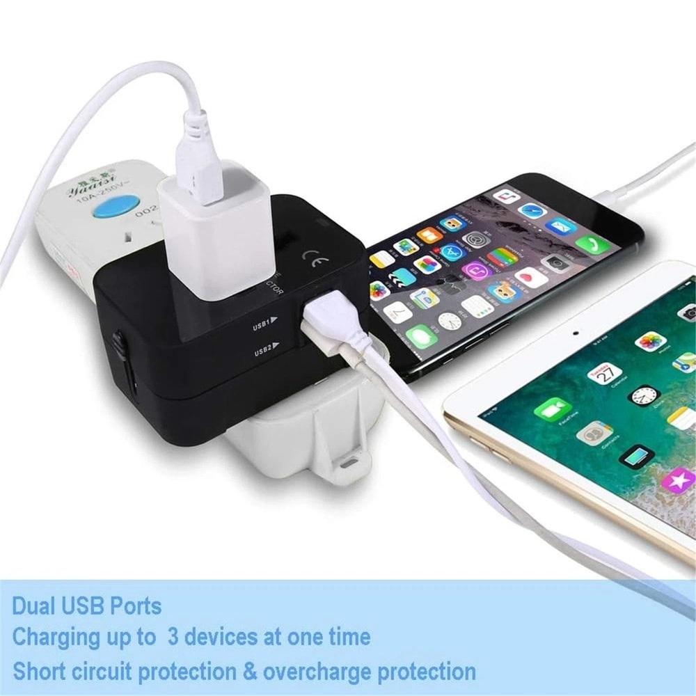 Universal Travel Adapter All In One International Power Plug For Worldwide Use 2