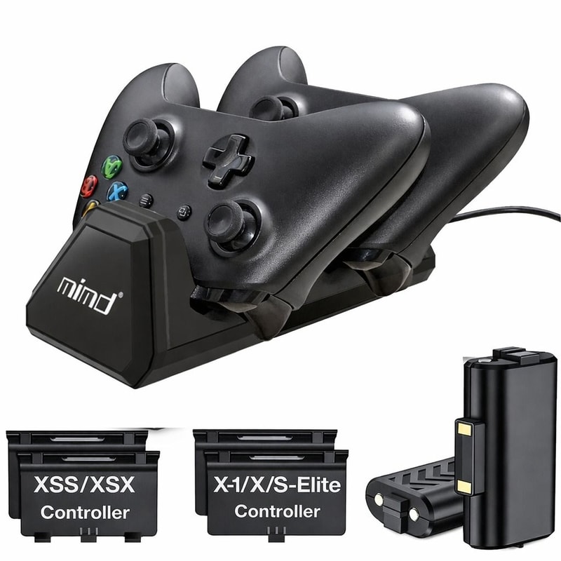 Xbox One Series XS Controller USB Charging Station Dock With Rechargeable Battery Pack Convenient D 0