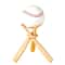 Wooden Baseball Display Stand Elegant Baseball Holder With Sturdy Wooden Base For Collectibles 0