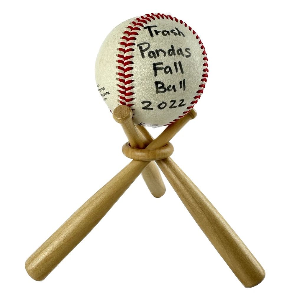 Wooden Baseball Display Stand Elegant Baseball Holder With Sturdy Wooden Base For Collectibles 2