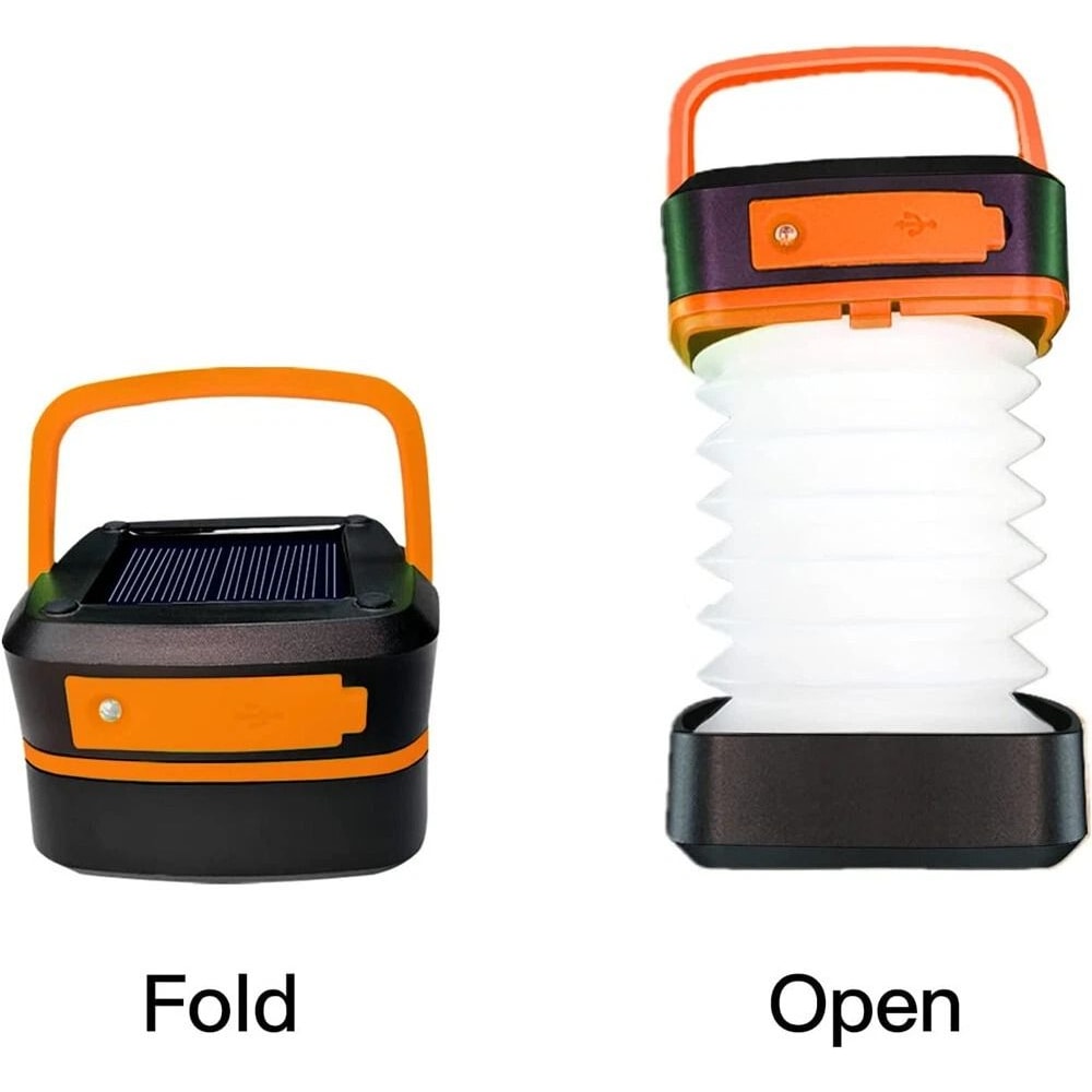 Solar Rechargeable LED Flashlight For Camping Tent Light And Lantern Powerful Torch With USB Rechar 1