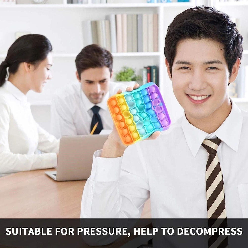 Silicone Pop Fidget Sensory Toy For Stress Anxiety Relief Perfect For Autism Special Needs 2