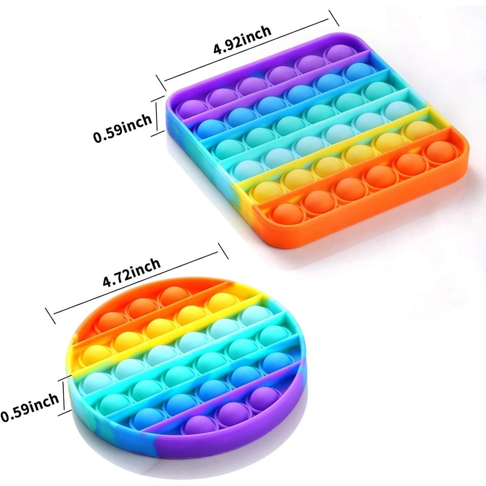 Silicone Pop Fidget Sensory Toy For Stress Anxiety Relief Perfect For Autism Special Needs 3
