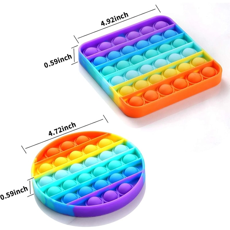 Silicone Pop Fidget Sensory Toy For Stress Anxiety Relief Perfect For Autism Special Needs 3