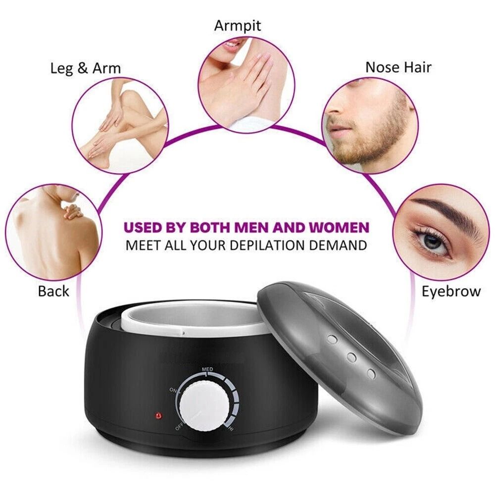 Professional Wax Warmer Heater Hair Removal Depilatory Kit For Smooth Skin 5