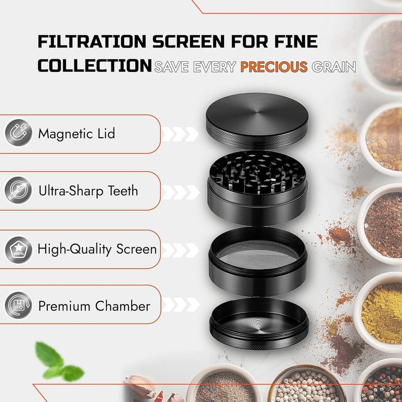 Premium Spice Grinder Mixer Heavy Duty Smooth Grinding Tool For Kitchen Business Use 2