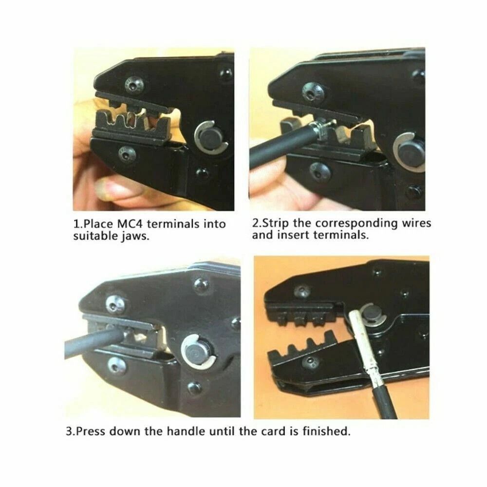 MC3 MC4 Solar Crimping Tool Set Professional Panel Cable Crimpers For PV Wire Ideal For Solar Insta 1