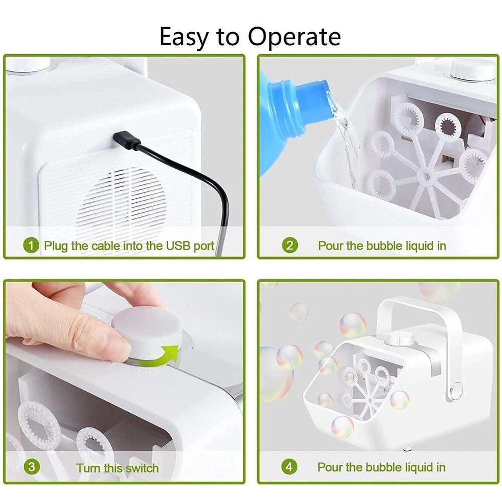 Automatic Bubble Machine Maker For DJ Party Stage And Wedding High Output Auto Blower 3