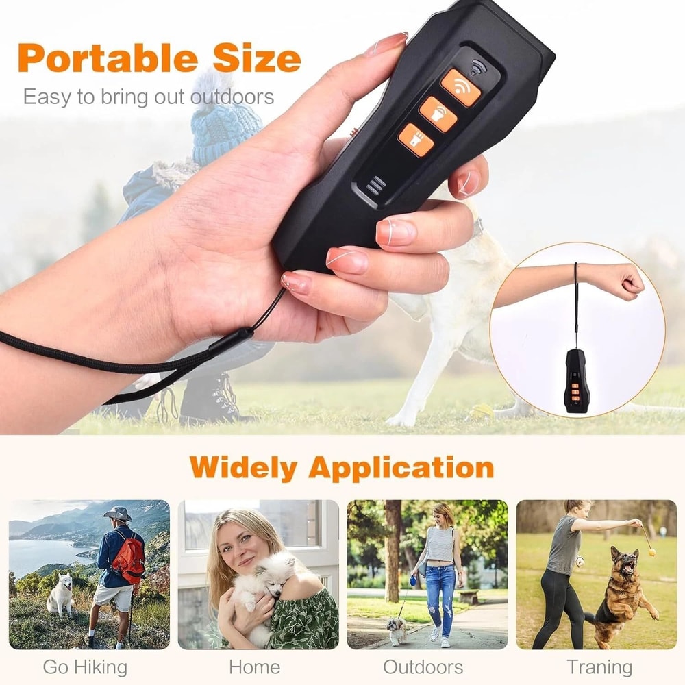 Dog Bark Deterrent Device Anti Barking Trainer With Dual Sensors For Effective Control 3