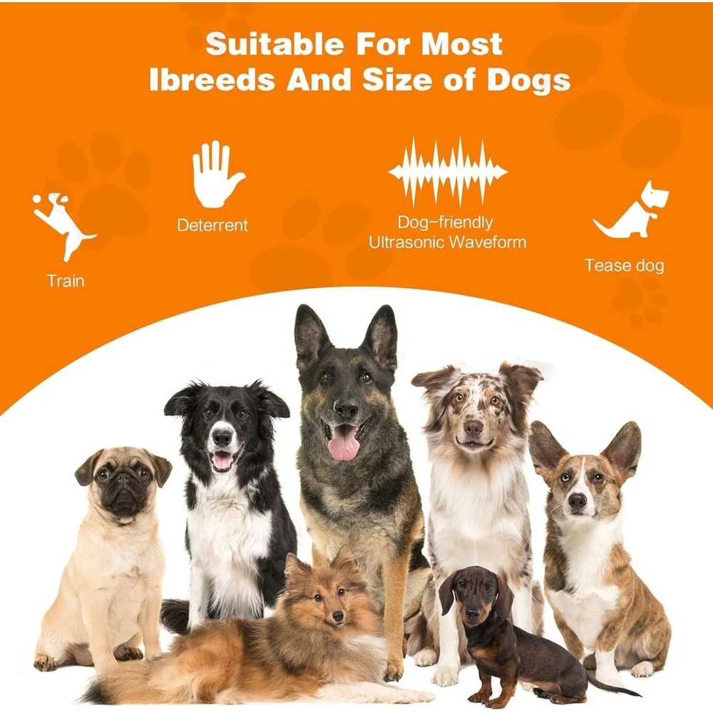 Dog Bark Deterrent Device Anti Barking Trainer With Dual Sensors For Effective Control 6