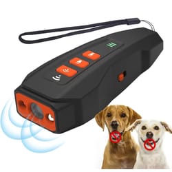 dog bark deterrent device anti barking trainer with dual sensors for effective control