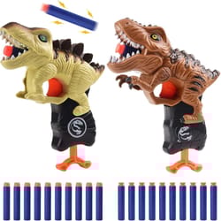 t rex & stegosaurus dinosaur blaster gun toys for boys