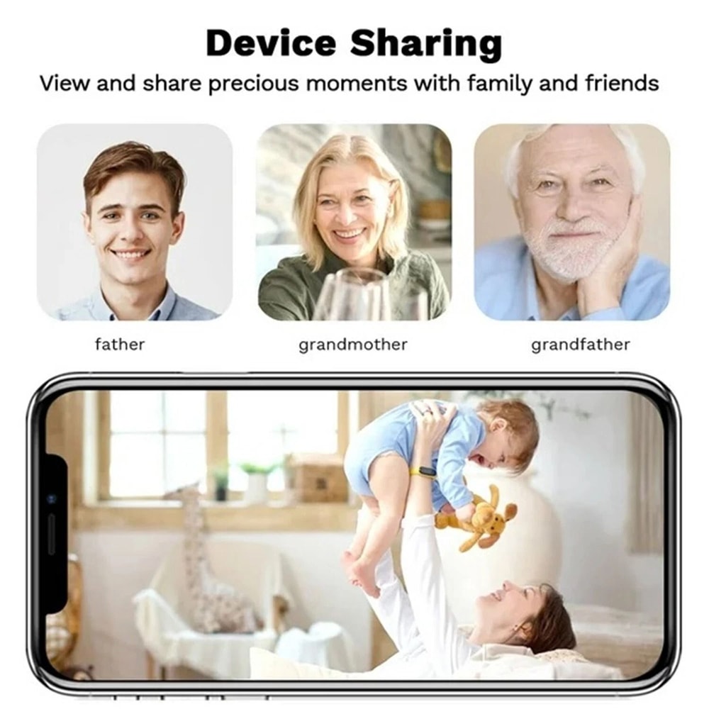 Smart Indoor Security Camera With Night Vision 2 Way Audio Perfect Baby Monitor 1