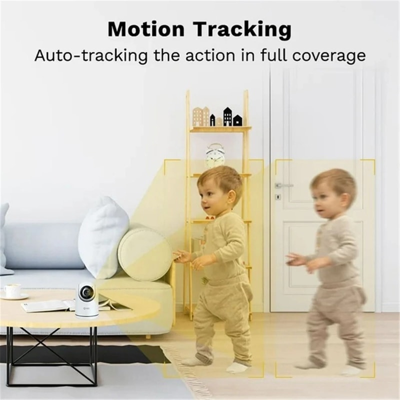 Smart Indoor Security Camera With Night Vision 2 Way Audio Perfect Baby Monitor 2
