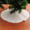 White Plush Xmas Tree Skirt Faux Fur Carpet Festive Christmas Decoration For Your Tree 3