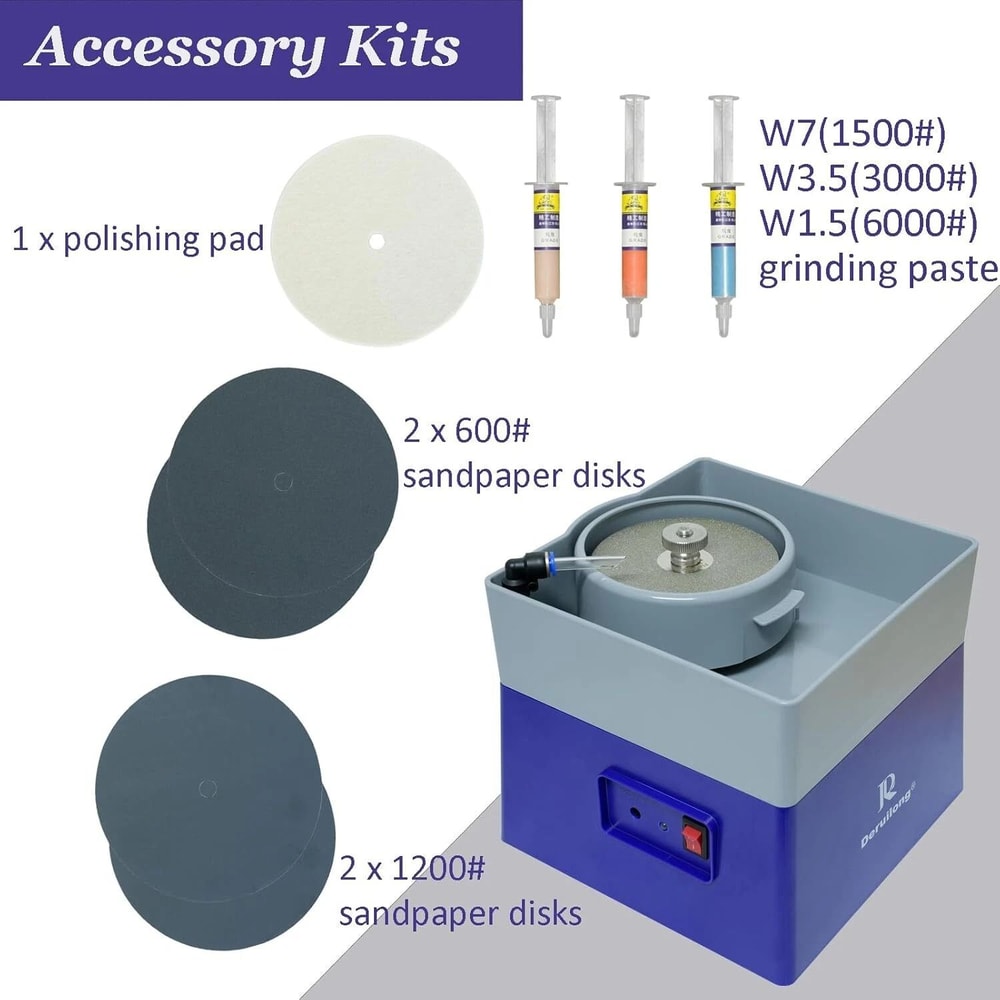 Flat Grinding And Polishing Machine For Mineral Rock Shaping Kit 1