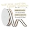 Natural Cotton Striped Ribbon Elegant Ivory Grosgrain For Crafting And Decoration 4