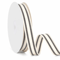 Natural Cotton Striped Ribbon Elegant Ivory Grosgrain For Crafting And Decoration 0