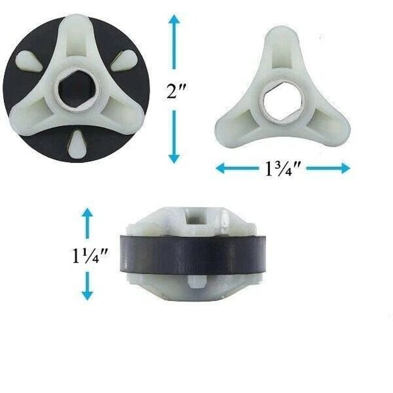 Washer Motor Coupler W Metal Insert Premium Replacement Part For Whirlpool Kenmore Washers 4