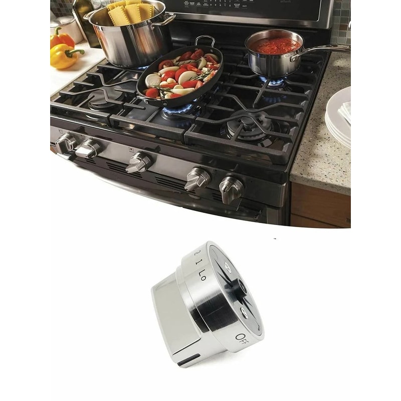 Stainless Steel Control Knob For GE Gas Range Stove Replacement Part 0