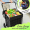 Heavy Duty Folding Shopping Cart With Double Baskets For Easy Transport 4