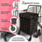 Heavy Duty Folding Shopping Cart With Double Baskets For Easy Transport 5