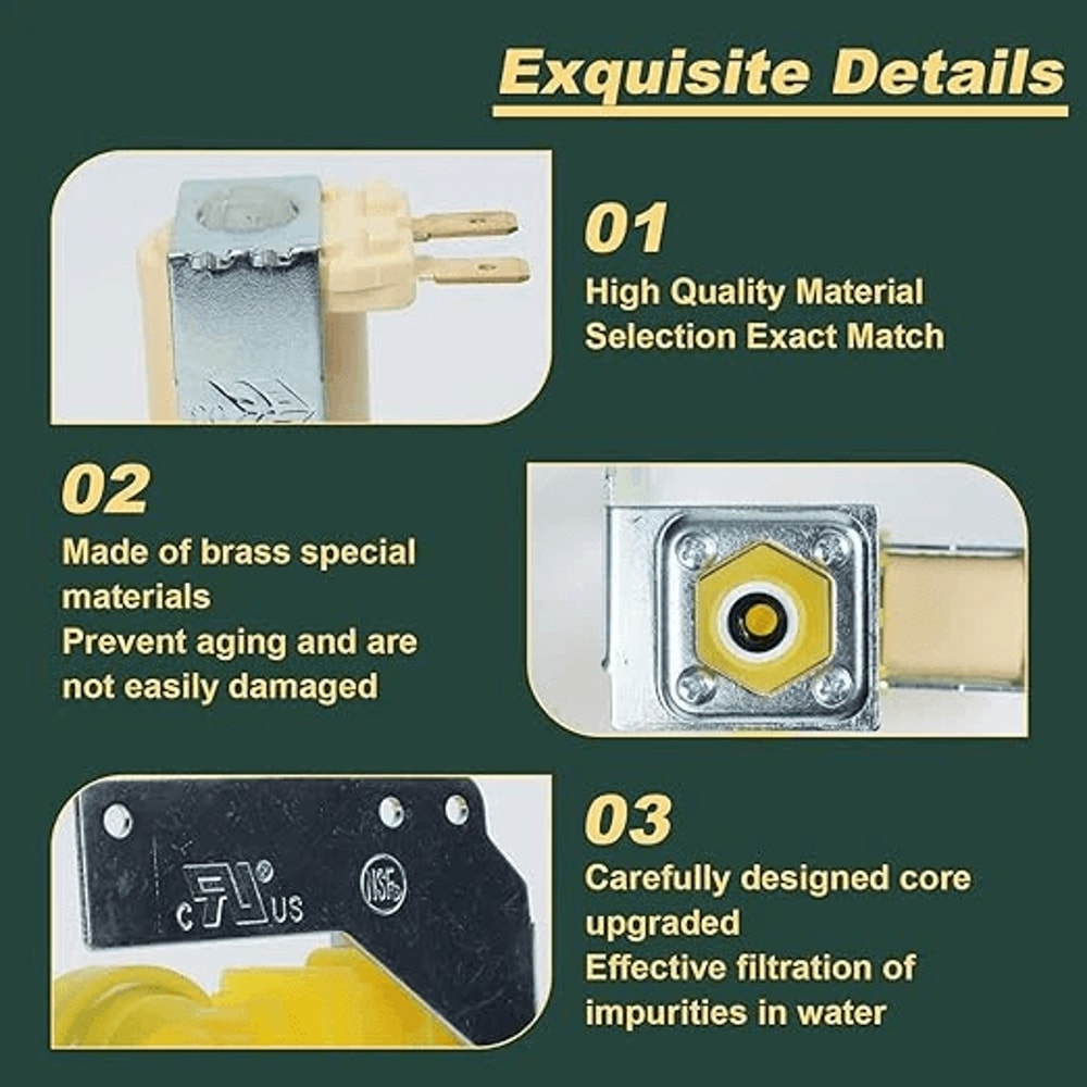 Water Inlet Valve Assembly Compatible With Manitowoc Durable Replacement For Freezers Ice 3