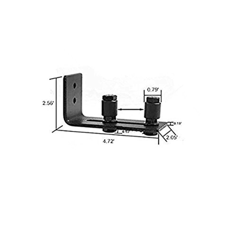 Adjustable Sliding Barn Door Hardware Flat Stay Roller Guide For Floor Mount Installation 1