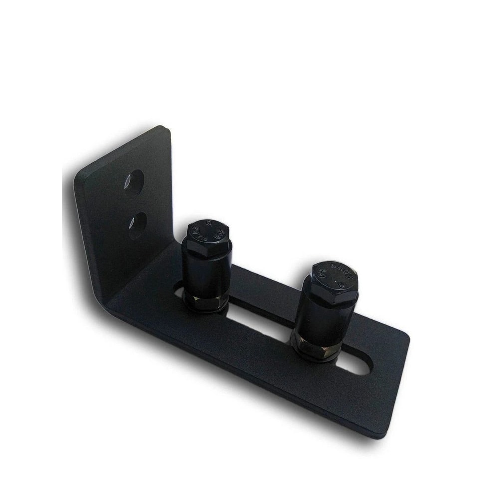 Adjustable Sliding Barn Door Hardware Flat Stay Roller Guide For Floor Mount Installation 0