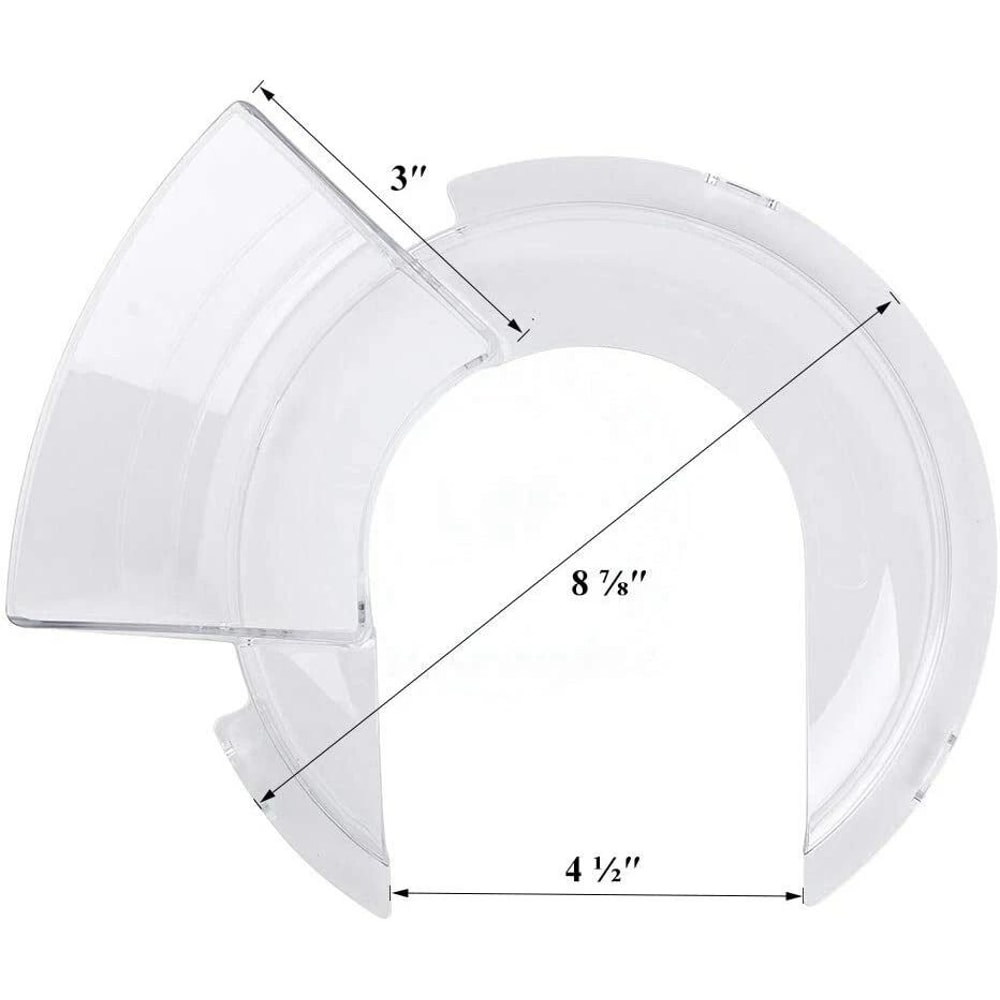 Compatible Kitchenaid Stand Mixer Pour Shield Durable Spill Proof Accessory For Effortless Mixing 1