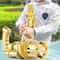 Outdoor Gatling Bubble Machine Automatic 8 Hole Bubble Maker Gold Gun Perfect For Outdoor Fun 1