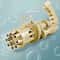 Outdoor Gatling Bubble Machine Automatic 8 Hole Bubble Maker Gold Gun Perfect For Outdoor Fun 4