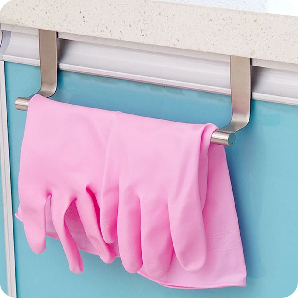 Stainless Steel Towel Rack For Kitchen Cupboard Doors Over The Door Towel Holder 7