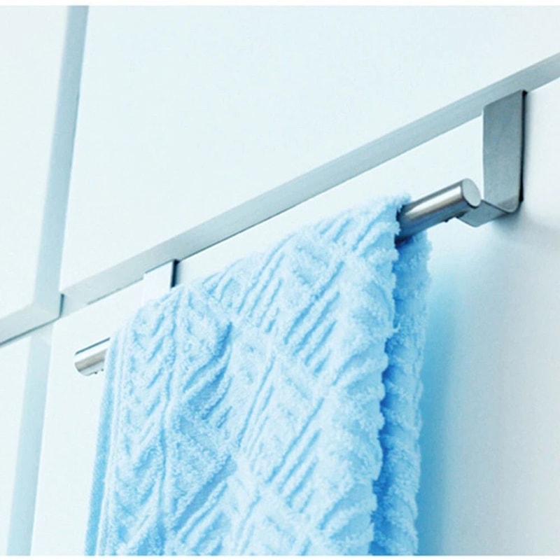 Stainless Steel Towel Rack For Kitchen Cupboard Doors Over The Door Towel Holder 8