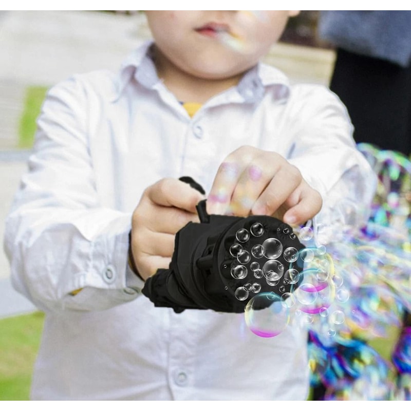 Outdoor Party Bubble Machine Toy Gun Automatic Gatling Bubble Maker For Kids Adults Perfect For Ou 3