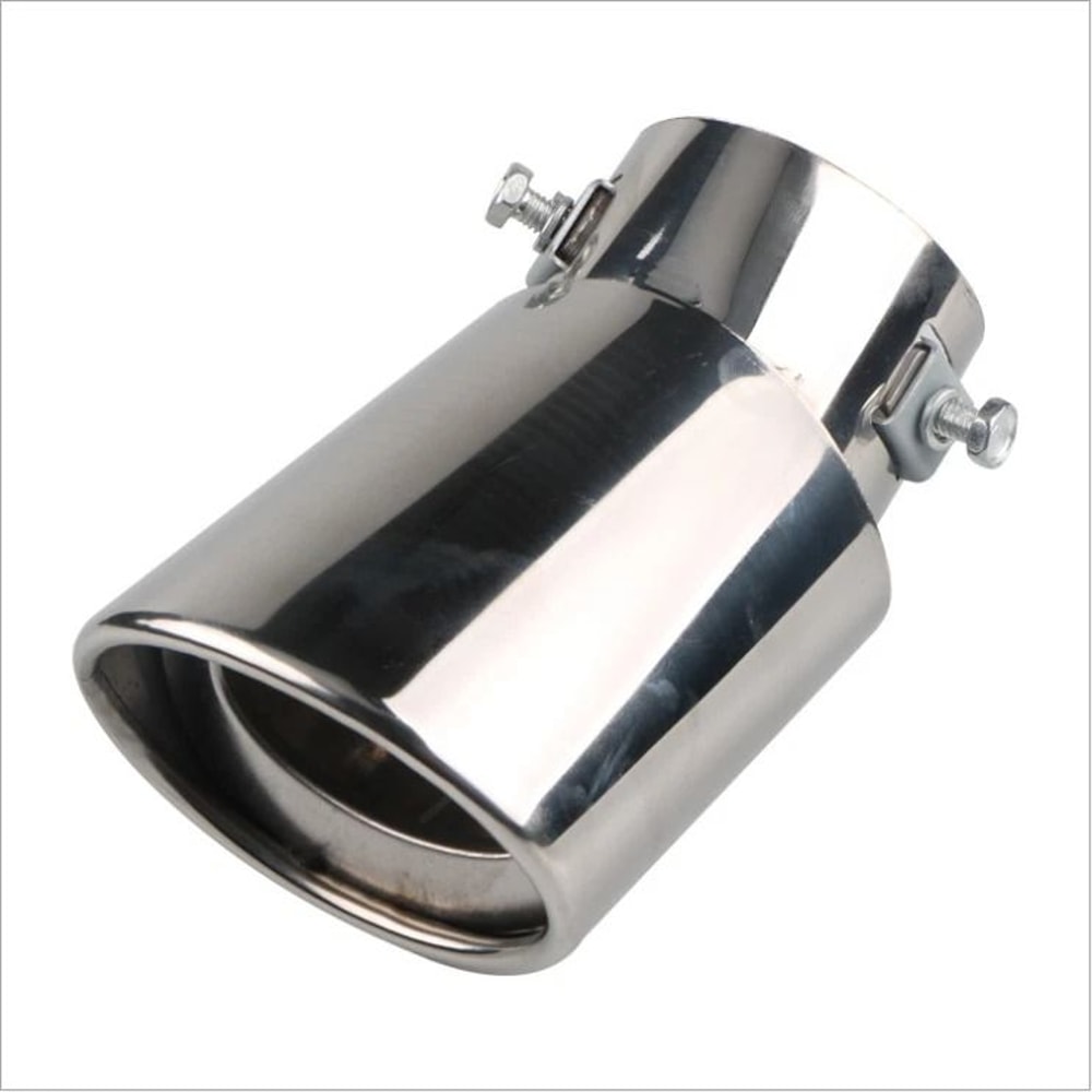 Chrome Stainless Steel Rear Exhaust Pipe Tail Muffler Tip Stylish Car Tailpipe Cover 0