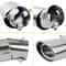 Chrome Stainless Steel Rear Exhaust Pipe Tail Muffler Tip Stylish Car Tailpipe Cover 2