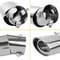 Chrome Stainless Steel Rear Exhaust Pipe Tail Muffler Tip Stylish Car Tailpipe Cover 2