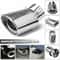 Chrome Stainless Steel Rear Exhaust Pipe Tail Muffler Tip Stylish Car Tailpipe Cover 5