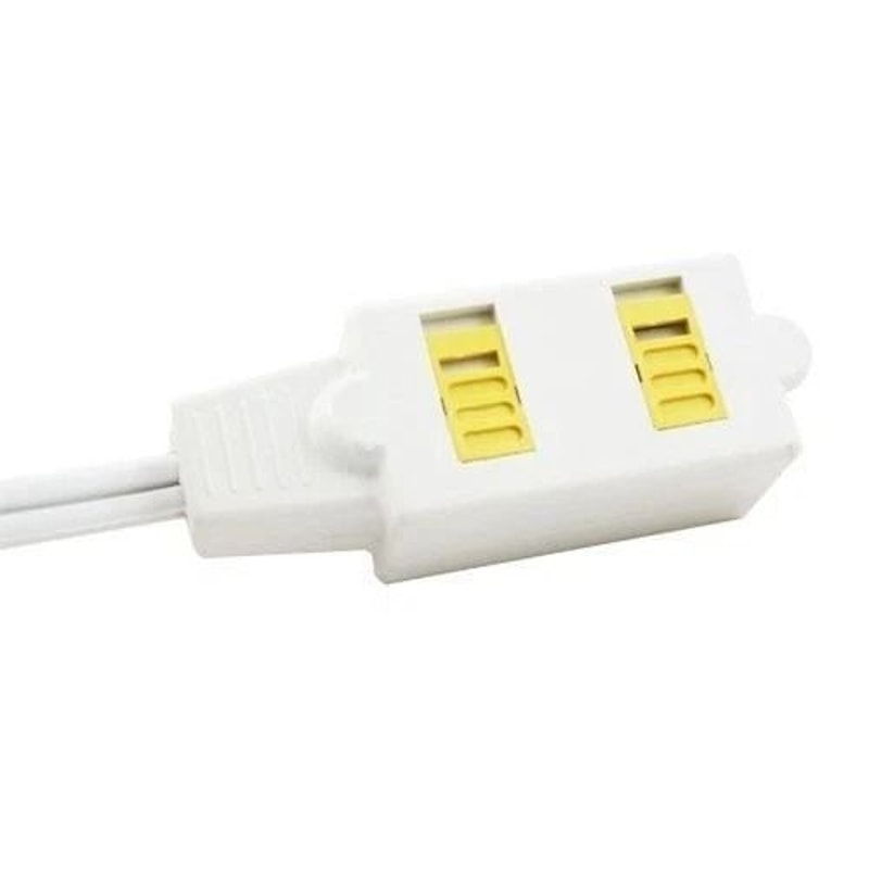 Outlet Indoor AC Extension Cord Cable With Safety Switch UL Listed White 1