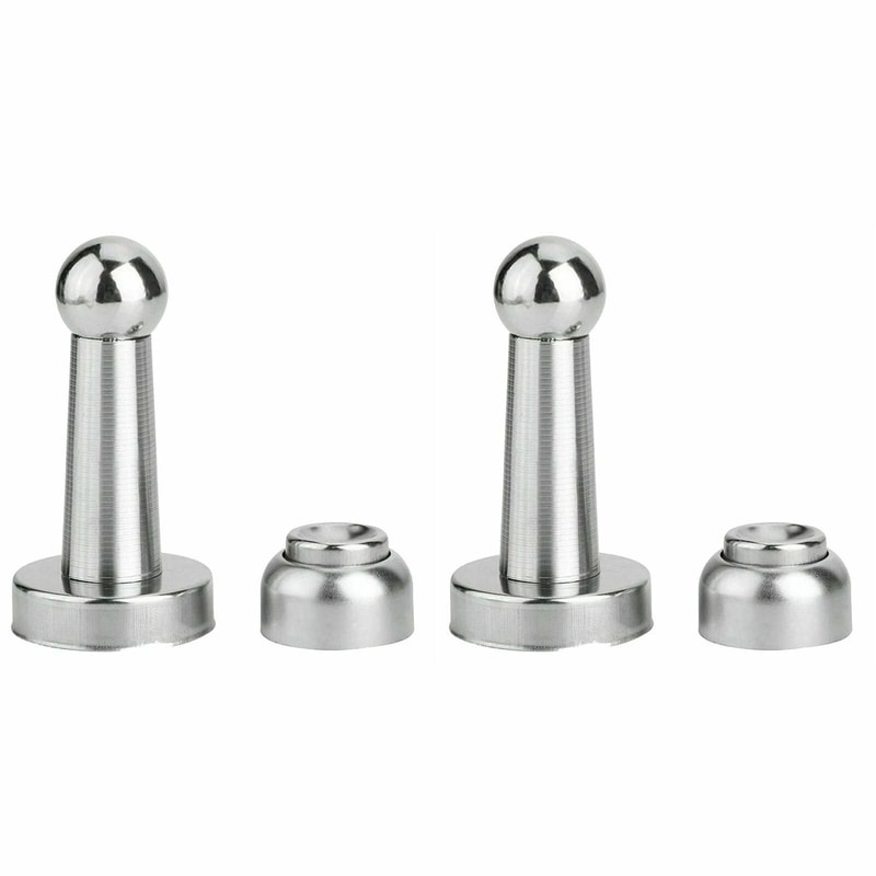 Wideskall Stainless Steel Magnetic Door Stopper And Catch Heavy Duty Easy Install 4