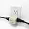 3 Outlet Indoor AC Power Adapter Grounded 3Prong Wall Tap UL Listed Grey 0