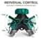 Wideskall Heavy Duty Metal Garden Hose 2 Way Y Splitter With Shut Off Valves 6