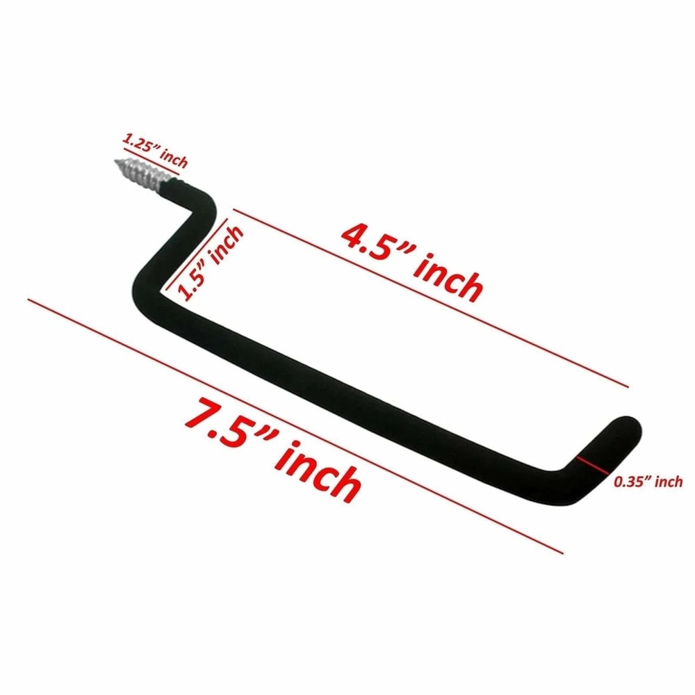 Heavy Duty Wall Mount Ladder Hanger Hooks Utility Tool Storage For Garage Organization 4